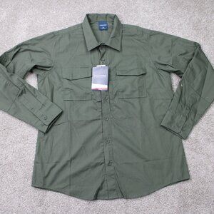 Propper RevTac Shirt NWT Womens Medium Green Ripstop Stain-Resistant Long Sleeve